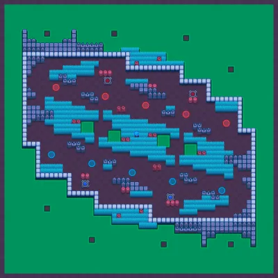 The Emptiness Machine map for Knockout 5v5 in Null's Brawl