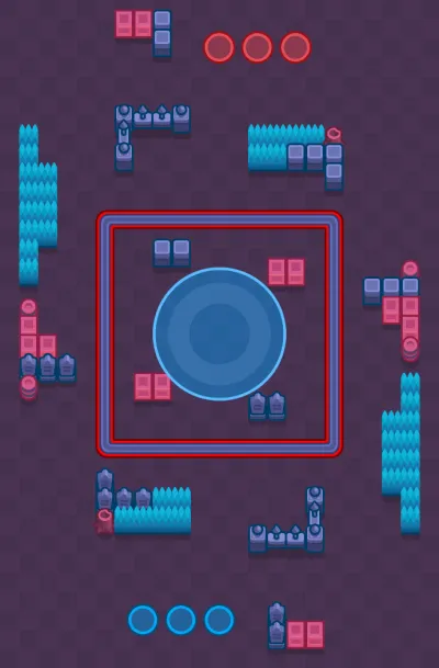 Ticket To Die map for Hot Zone in Null's Brawl