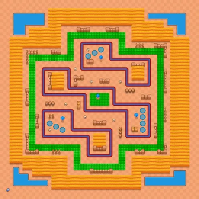 Toot Town map for Subway Run in Null's Brawl
