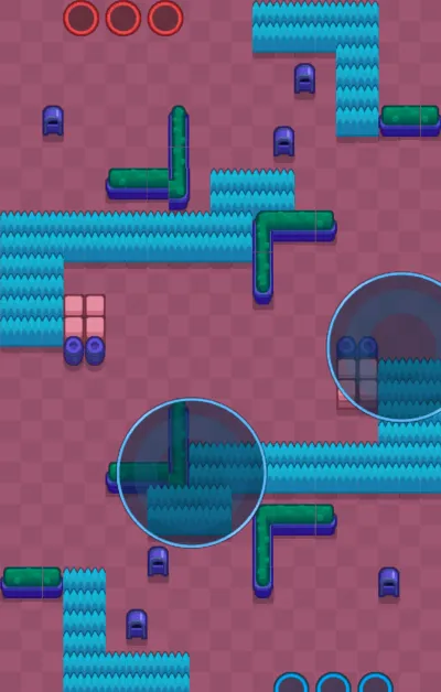 Tread Carefully map for Hot Zone in Null's Brawl