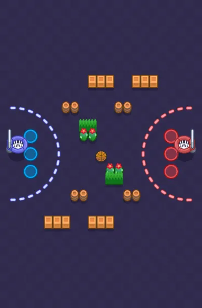 Triple-Double map for Basket Brawl in Null's Brawl