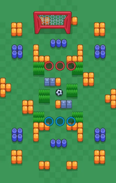 Triple Dribble map for Brawl Ball in Null's Brawl