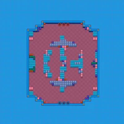 Triple Threat map for Brawl Arena in Null's Brawl