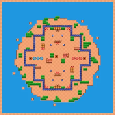 Turbine Terrace map for Food Fight in Null's Brawl