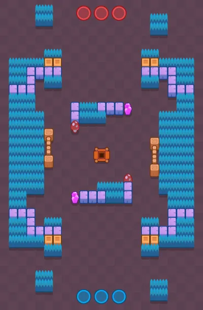 Undermine map for Gem Grab in Null's Brawl