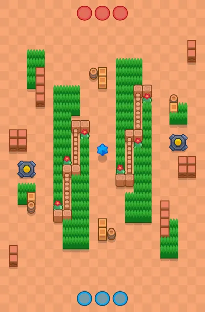Wall Hugging map for Bounty in Null's Brawl
