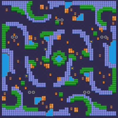 Waveform map for Duo Showdown in Null's Brawl