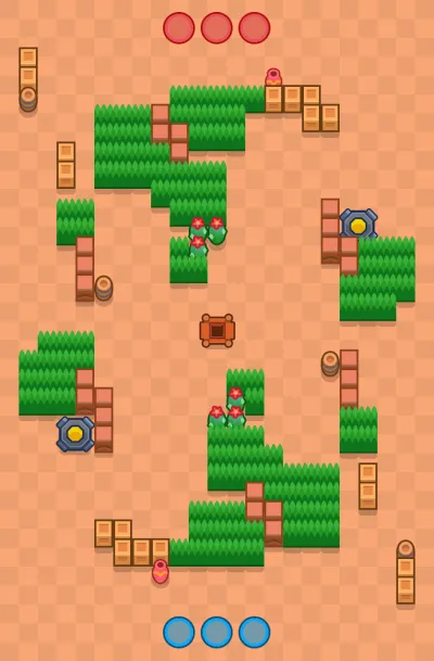 Whisper Vale map for Gem Grab in Null's Brawl